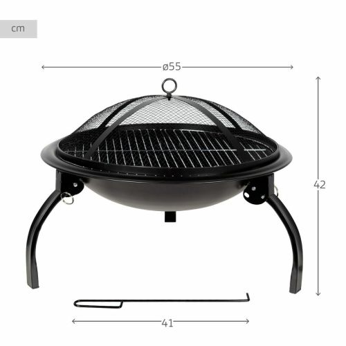 Brasero Aktive Redondo Exterior Jardín 55 cm