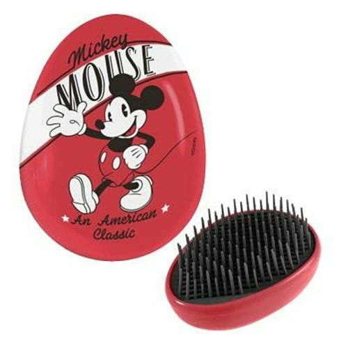 Cepillo Desenredante Disney   Rojo Mickey Mouse 7 x 9 x 4 cm