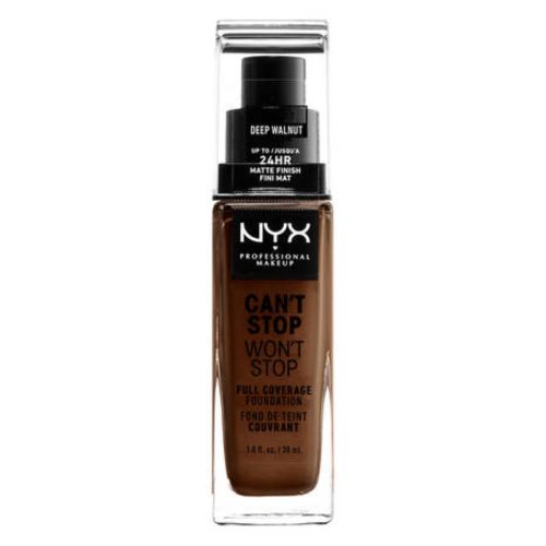 Base de Maquillaje Cremosa NYX Can’t Stop Won’t Stop deep walnut (30 ml)