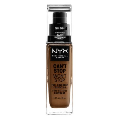 Base de Maquillaje Cremosa NYX Can’t Stop Won’t Stop Deep Sable (30 ml)