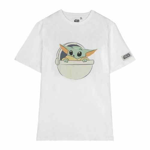 Camiseta de Manga Corta Mujer The Mandalorian Blanco