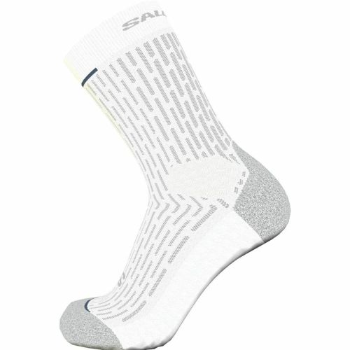 Calcetines Deportivos Salomon Ultra Glide Crew Blanco