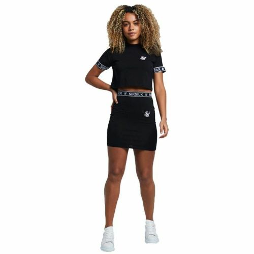 Falda de tenis SikSilk Elastic Negro (36)