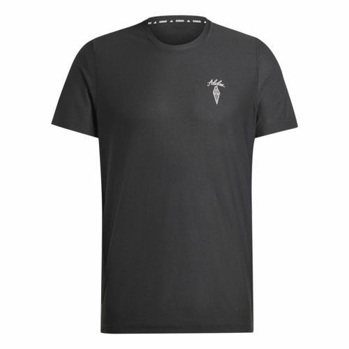 Camiseta de Manga Corta Hombre Adidas Running Ice Cream Graphic Negro
