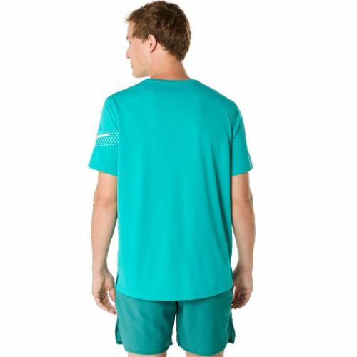 Camiseta de Manga Corta Hombre Asics Icon Ss Top Wave Turquesa