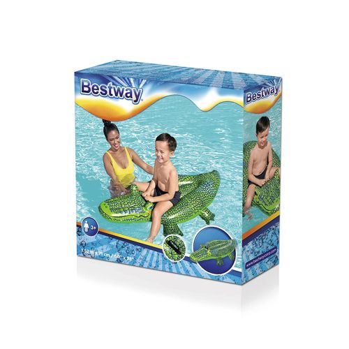 Bestway Figura Hinchable Cocodrilo con Asas 152×71 cm +3 Años Playa y Piscina 41477