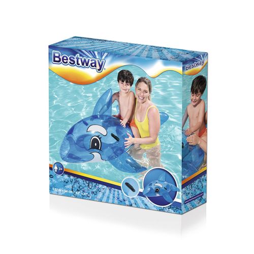 Bestway Figura Hinchable Ballena Azul con Asas 157×94 cm +3 Años Playa y Piscina 41037