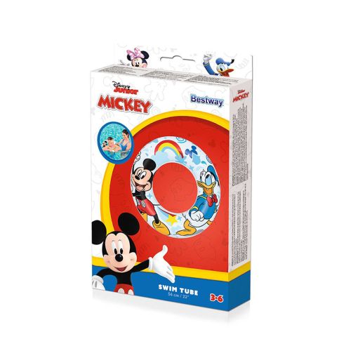 Bestway Flotador Hinchable Disney Mickey & Friends D56 cm +3 a 6 Años Playa y Piscina 91004