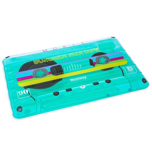 Bestway Colchoneta Hinchable Retro Cassette 174×117 cm Playa y Piscina 43649