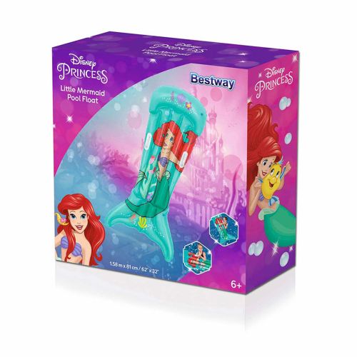 Bestway Colchoneta Disney Sirenita Con Asas 158×81 cm +6 Años Jardin 09108