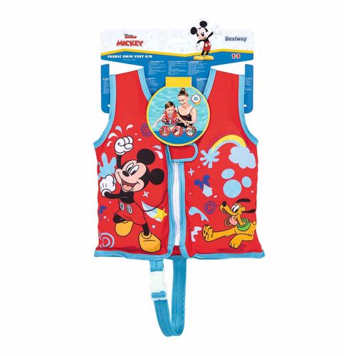 Bestway Chaleco Disney Mickey Mouse UPF 50+ 51 cm +1 a 3 Años Piscina y Playa 09101