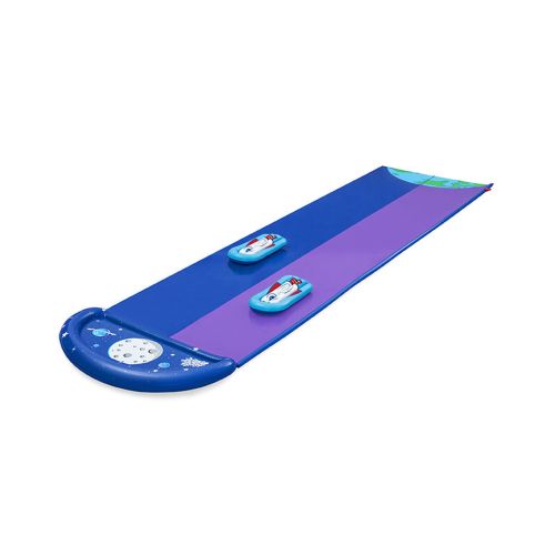 Bestway Pista Deslizante con Rampa de Salto Doble 488×138 cm +3 Años Jardin 52364