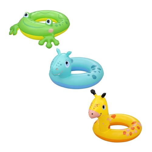 Bestway Flotador Hinchable Animales Color Surtido 64×60/68×66/73,5×66 cm +3 a 6 Años Playa y Piscina 36464
