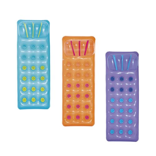 Bestway Colchoneta Hinchable Vasos con Almohada Color Surtido 188×71 cm Playa y Piscina 43015