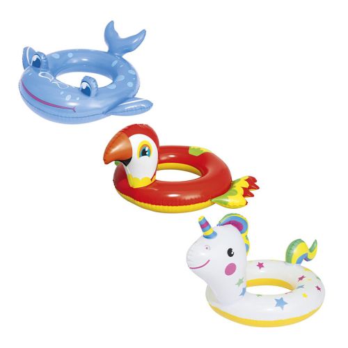Bestway Flotador Hinchable Animales Color Surtido 84×71 cm +3 a 6 Años Playa y Piscina 36128