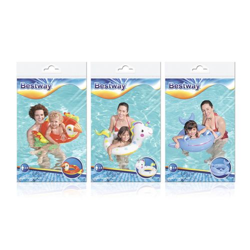 Bestway Flotador Hinchable Animales Color Surtido 84×71 cm +3 a 6 Años Playa y Piscina 36128