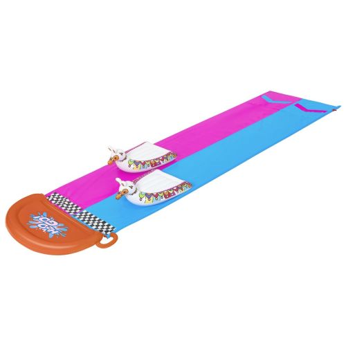 Bestway Pista Deslizante con Hinchables Doble Animales Llama 488×138 cm +3 Años Jardin 52320