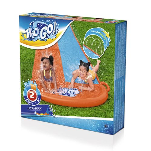 Bestway Pista Deslizante Doble 488×138 cm +3 Años Jardin 52328