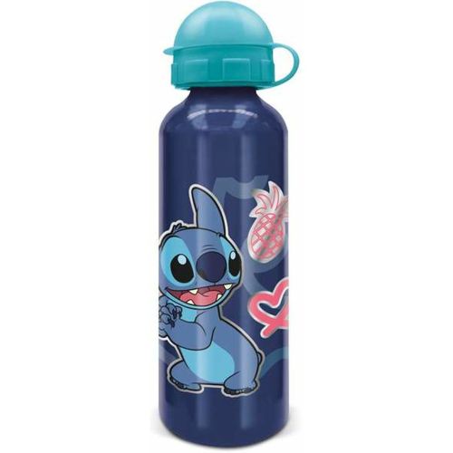 Botella de Agua Stitch Azul Aluminio 530 ml