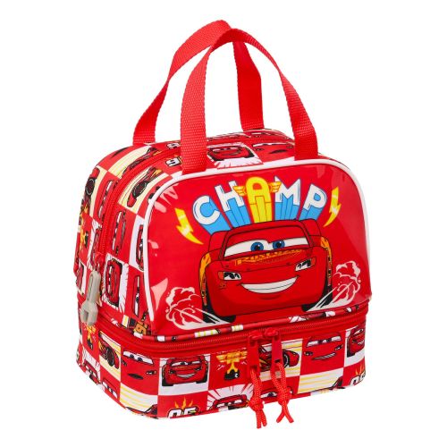 Portameriendas Cars Let’s race Blanco Rojo 20 x 20 x 15 cm
