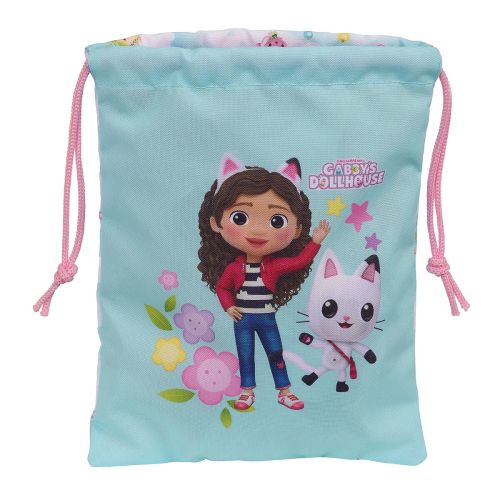 Portameriendas Gabby’s Dollhouse Azul claro Poliéster 300D 20 x 25 cm