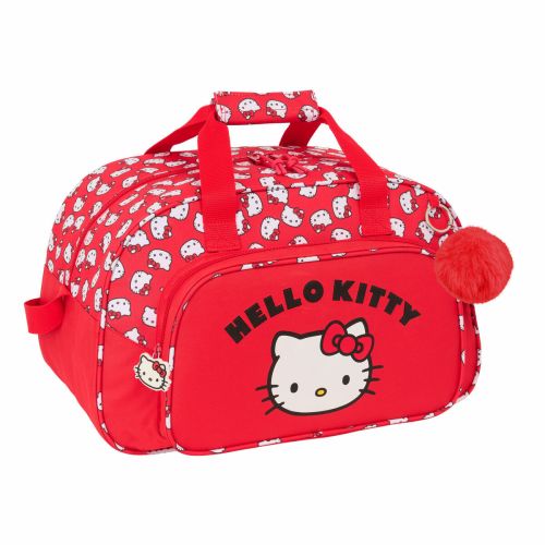 Bolsa de Deporte Hello Kitty Iconic Blanco Rojo 40 x 24 x 23 cm