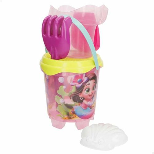 Cubo de Playa Aktive 18 cm Sirena
