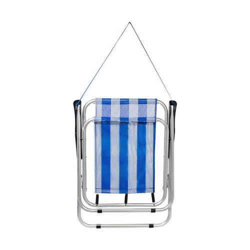 Silla de Playa Aktive Blanco Azul marino 44 x 45 x 76 cm Marinero