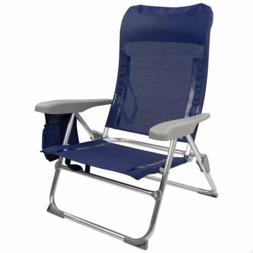 Silla de Playa Aktive Madeira Azul marino 46 x 58 x 87 cm