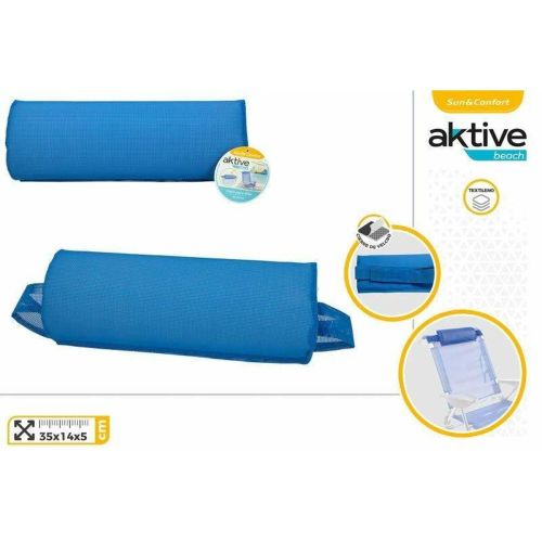 Cojín Aktive 35 x 14 x 5 cm Azul