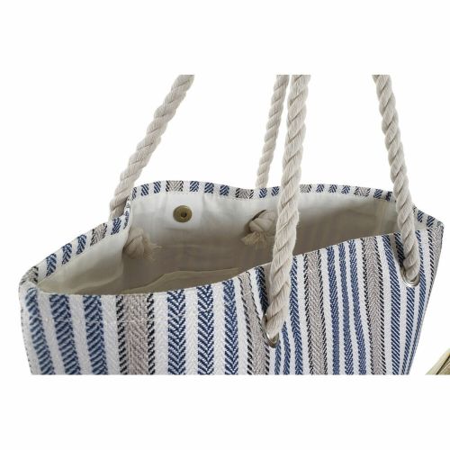 Bolsa de Playa DKD Home Decor Rojo Azul Poliéster (50 x 16 x 36 cm) (2 Unidades)