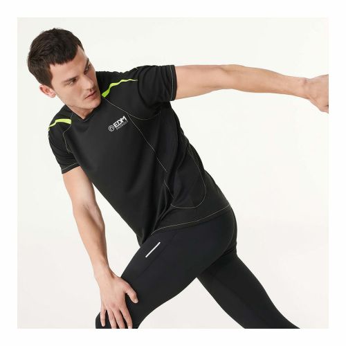 Camiseta de Manga Corta Hombre EDM Negro