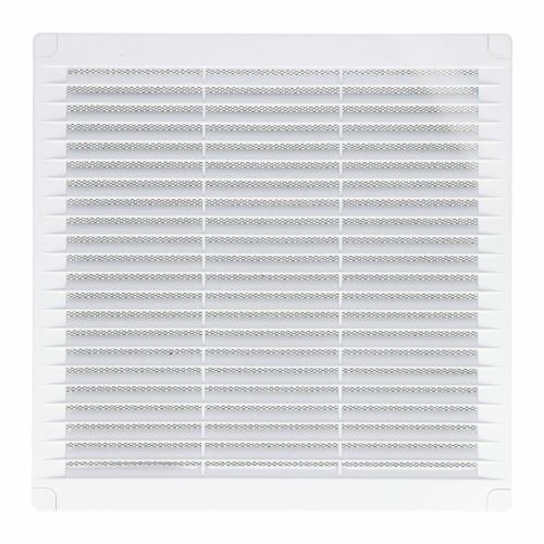 Rejilla de ventilación EDM 87704 Blanco 20 x 20 x 0,7 cm Mosquitera