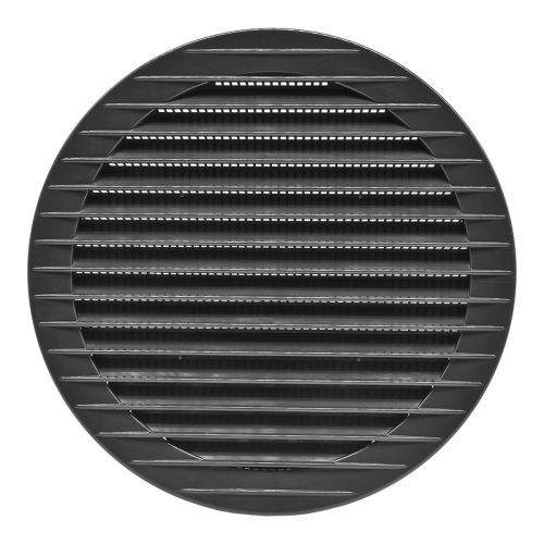 Rejilla de ventilación EDM 87722 Antracita Ø 15 cm