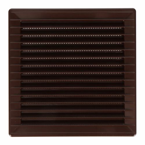 Rejilla de ventilación EDM 87729 Marrón 14 x 14 cm