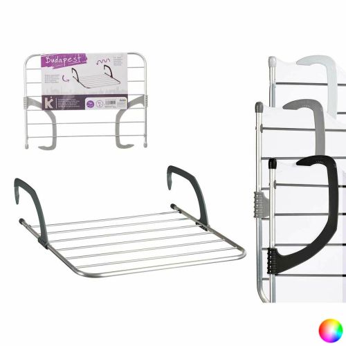 Tendedero Kipit WR1013D Blanco Plateado Gris claro Gris oscuro Aluminio Plástico 62,5 x 50 x 16,5 cm