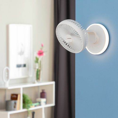 Ventilador de Escritorio Recargable con LED FanLed InnovaGoods Ø6,6” 4000 mAh