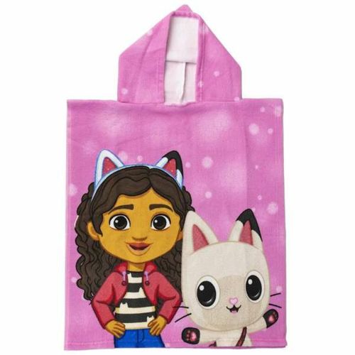 Poncho-Toalla con Capucha Gabby’s Dollhouse Rosa 50 x 115 cm