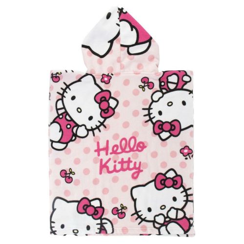 Poncho-Toalla con Capucha Hello Kitty Rosa claro 50 x 111,5 cm