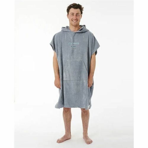 Poncho-Toalla con Capucha Rip Curl Logo Azul