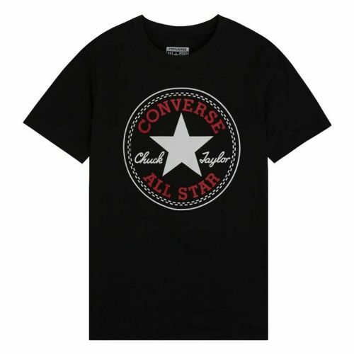 Camiseta de Manga Corta Converse Negro 10 Años