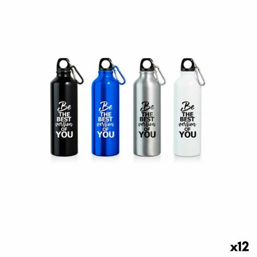 Botella Bewinner Aluminio 750 ml 0,75 L 7,5 x 24 cm (12 Unidades)