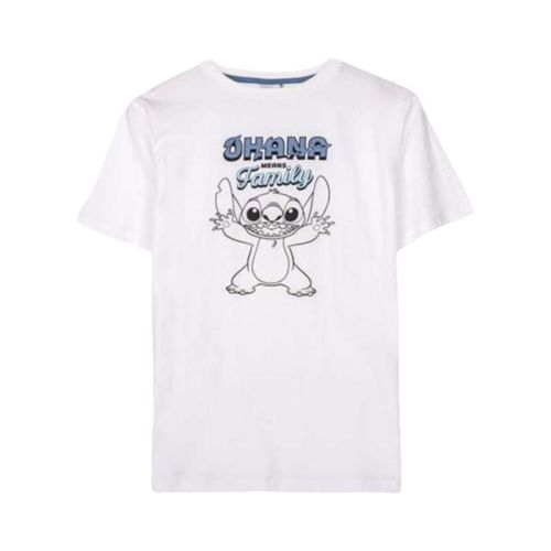 Camiseta de Manga Corta Hombre Stitch Blanco