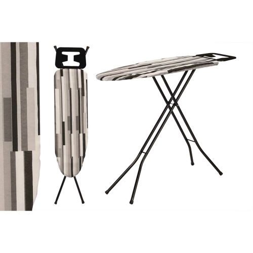 Tabla de Planchar Kipit 18358 – CB-143 Blanco Negro Gris Metal Tela (4 Unidades)