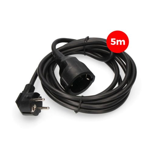 Cable alargador EDM 23214 Negro 5 m