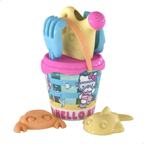 Set de Juguetes de Playa Hello Kitty Ø 18 cm (16 Unidades)