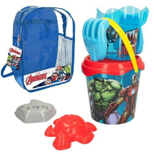 Set de Juguetes de Playa The Avengers Ø 18 cm Polipropileno (12 Unidades)