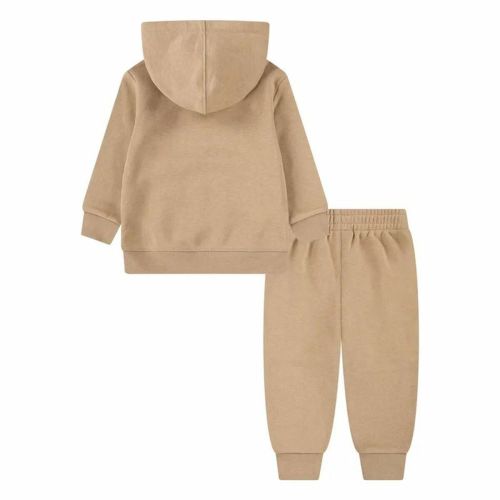 Conjunto Deportivo para Bebé Jordan Brooklyn Fleece Po Set Marrón 2 Piezas
