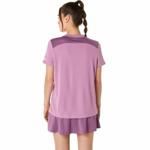 Camiseta de Manga Corta Hombre Asics Padel Court Ss Top Morado Violeta