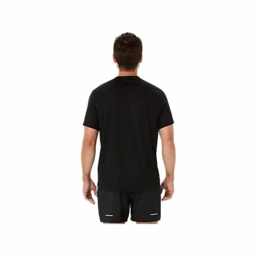 Camiseta de Manga Corta Hombre Asics Fujitrail Logo Ss Top Negro